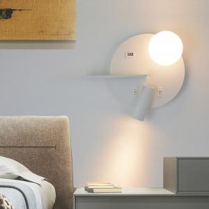 China LED wall Light with switch USB LED Reading wall mounted bedside reading lights (WH-OR-120) supplier