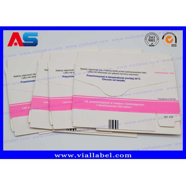 Varnishing Decorative Pill Box Divider Paper Insert For 5ml Amps / 2ml Vials paper packaging box