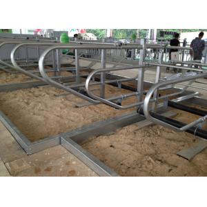 3mm Thickness Galvanized Pipe Cow Free Stall For Dairy Cow Farms