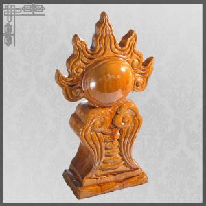 China Fireball Roof Finial Chinese Roof Decoration Art Collection Customizable Size Color supplier