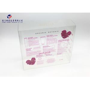 China Light Weight Plastic Retail Boxes , Clear Plastic Gift Boxes Gold Hot Stamping supplier