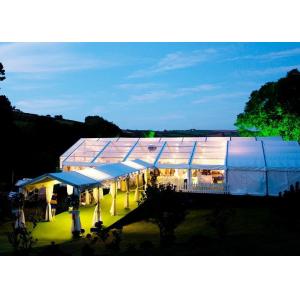 Portable Wedding Canopy Tent 3-50 M Width Polyester Textile With Plywood Floor