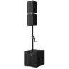 China Coaxial Active Line Array Dual 8 Inch 380W Church Line Array Speakers wholesale