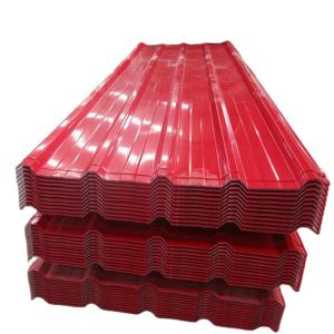 0.5mm Red Coated PPGI Sheet 16 Gauge Galvanized Steel Roofing Sheets