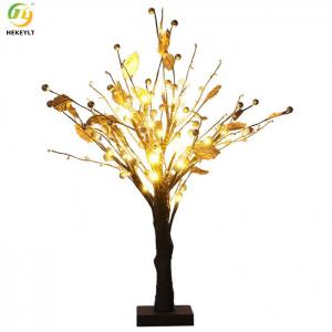 China Gold Flower Iron Plastic Bedside Table Lamp USB Port Adjustable supplier