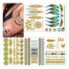 China Gold Metallic Matte Lamination Body Tattoo Sticker wholesale