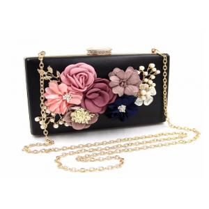 China Elegant Flora Bridal Evening Clutch Bags 18 * 11 * 5cm  For Women supplier