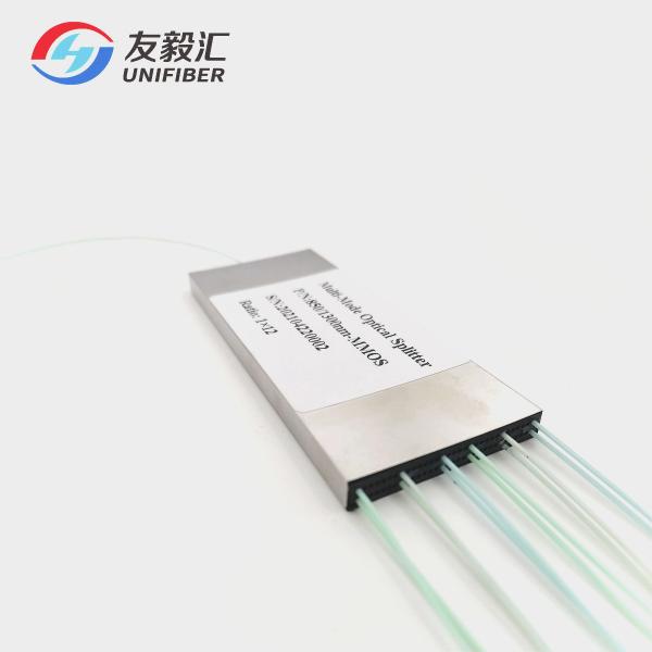 OM3 Multimode Fiber Optic PLC Splitter 1x12 Low Insertion Loss