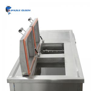 Industrial Ultrasonic Cleaning Machine 61L With Two Baths Cleaning Heating Spraying
