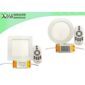 China cct adjustable flat round 9W dual white double color panel led light led downlights supplier