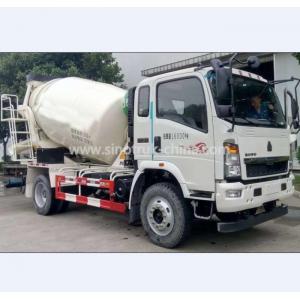 6 Wheels Concrete Mixer Vehicle / 3M3 Mix Concrete Truck Engine YC4D130-45 Euro4 130HP