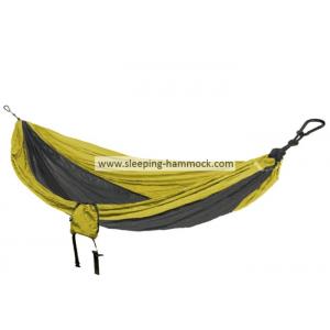 China Oversized Portable Parachute Nylon Fabric Travel Camping Hammock Lime Charcoal supplier