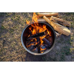 OEM Portable  Steel Fire Pits 15Inch  Wood Burning Stoves Sliver  Painted