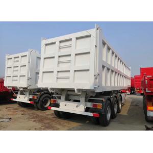 Cargo Utility Semi Trailer Truck Storage Boxes Normal Suspension In White