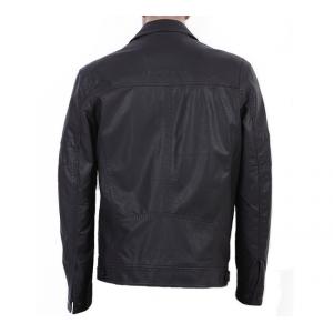 China Size 48, OEM service 100% Viscose, Black and Classic Mens Lightweight Leather Jackets supplier