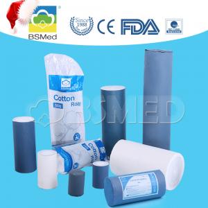 China Surgical Pure Cotton Wool Roll 100g 23g/min Absorbent Medical Consumable supplier