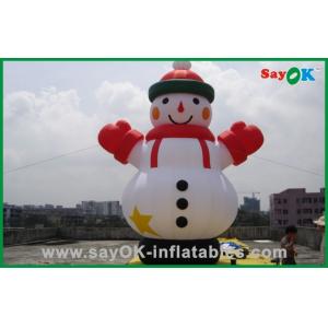 Christmas Santa Snowman Inflatable Christmas Decoration 5m Height
