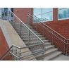 316 304 Stainless Steel Stair Railing 12.7mm Rod Diameter Indoor / Outdoor