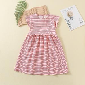China Baby Girl Dress Clothes Floral Print Baby Summer Dress Toddler Girl Sleeveless 100% Cotton Flower Casual Dresses supplier
