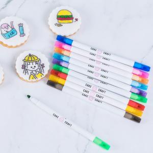 Food Decorating Edible Marker Pen Thick And Fine Tip With Customized Logo