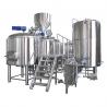 China Gas Heating 50BBL 4 Vessel Brewhouse 80MM PU Insulation With Mashing Function wholesale