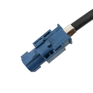 China Blue Coaxial FAKRA C Female , Straight FAKRA Connector Assembly wholesale