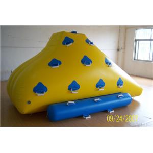 China Funny Floating Inflatable Water Games , Inflatable Rock Climbing Wall For Water Leak Proof supplier
