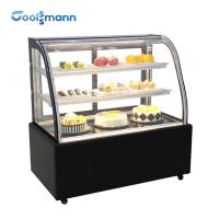 China Pastry Cake Display Cooler Foam Polyurethane Insulation Cabinet Fridge Fan Cooling on sale