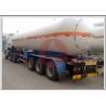 25 Tons LPG Tanker Truck , White LPG Transport Truck Lean Alloy Steel Tank High