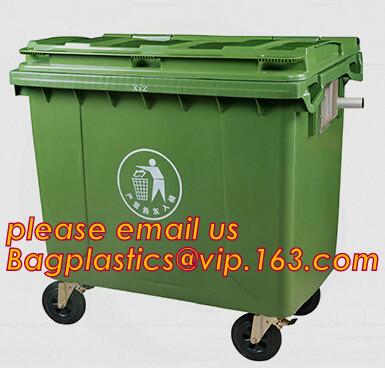 45L recycle trash bin recycle garbage bin/hospital trash cans, Mobile heavy duty