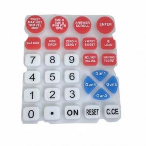 Remote Control Conductive Carbon Pellet Button Silicon Rubber Keyboard 70 Shore A