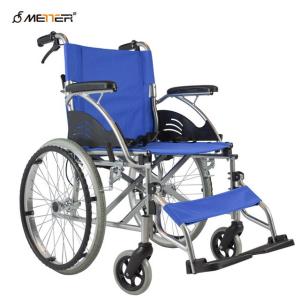 China silla de ruedas manual ligera acompañante con el respaldo plegable wholesale