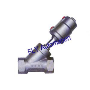 China 2 2000 types 001239 valve de Seat d'angle de manière du port filetée par déclencheur 2/2 de PPS supplier