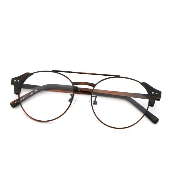 High End Manual Imitation Wood Acetate Optical Frame Eyeglasses