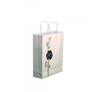 China Custom Printed Paper Bags with Handles For Business Shopping Recycled supplier