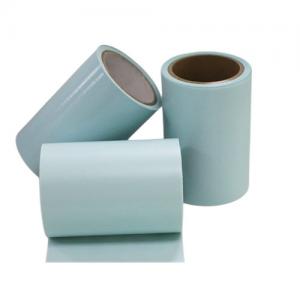China 100 Wood Pulp Moisture Proof Blue Yellow Glassine Single Sided Silicone Release Paper Packaging Roll supplier