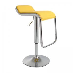 Lounge Hotel Trade Show Booth Furniture Gas Lift Bar Chair PU Pocated For Coffee Shop