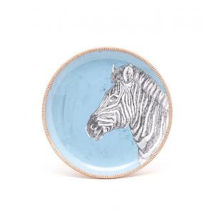 Animal Zebra Tiger Printing Stoneware Plate For Kids Heath Ceramics Dinner Plates