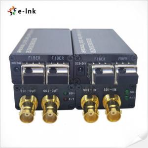 China Mini 24G SDI Fiber Optic Converter With 2 Channel 12G SDI Video 2x12G SFP 1xLC Fiber supplier