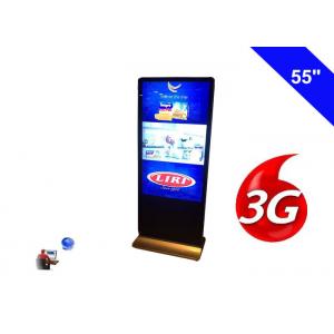 China Floor Standing Wireless Network 3G Digital Signage Indoor Display LCD 55 Inch supplier