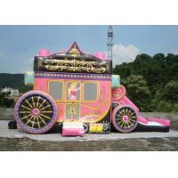 China Princess Carriage Inflatable Bouncy Castles With Lead Free PVC Tarpaulin Material on sale