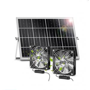 FTBM22 Solar Powered Fan, Solar Fan Kit with 22W Solar Panel IP67 Waterproof