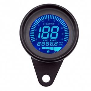 Chrome Oil Level Lcd Motorcycle Meter Gauge Digital Morfayer