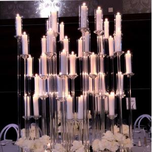 ZT-323L New wedding table centre piece crystal candelabra