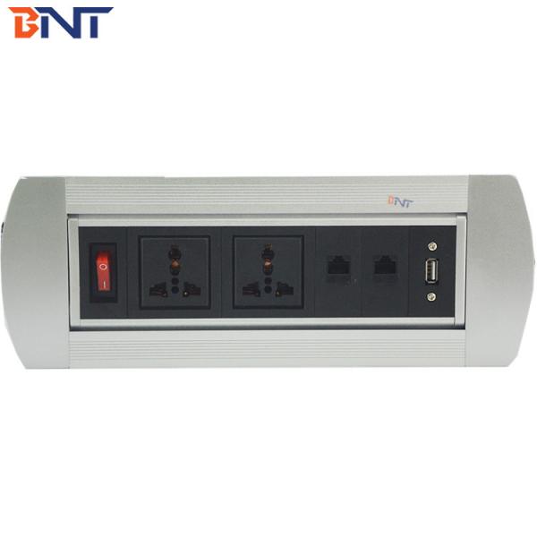 110V Hidden Table Flip Up Socket With Universal Power Switch