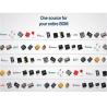 TE Connectivity Ethernet IC Connectors Модульные разъемы RJ45 для передачи сетевых данных.