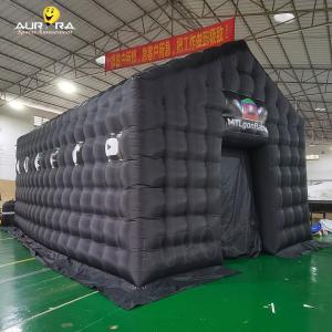 China Portable Inflatable Nightclub Tent Disco Lighting Music Bar Party Inflatable Cube Tent supplier