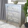 China Vintage 3 drawers corner cabinet silver mirrored sideboard for living room wholesale