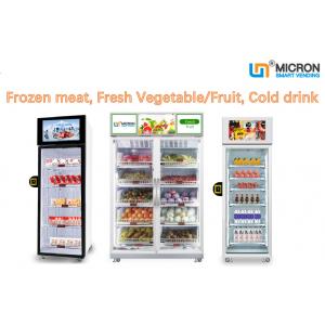 China smart fridge vending machine with credit card reader sale vegetable,fruit,frozen meat supplier