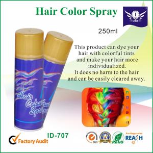 China 250ml Hair Color Spray , Party String Spray Dry Hair With Colorful Tints supplier